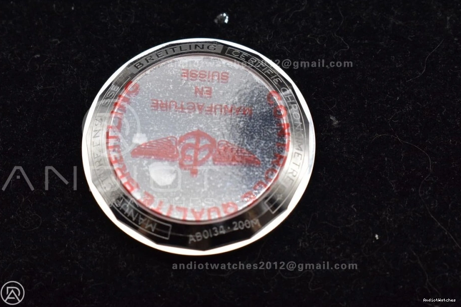 A 42mm Chronomat BLSF Best SS 538 B01 Edition Black Dial on Breathable 1:1 Bracelet SS 0127